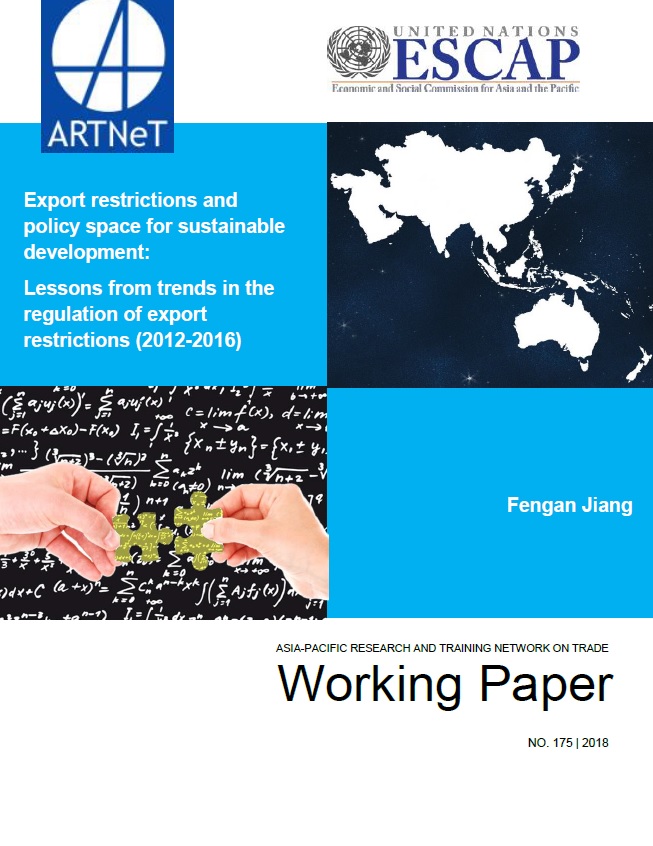 Export restrictions, Sustainable development, WTO, Regional trade agreements