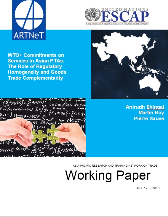 WTO+ Commitments on Services in Asian PTAs:  The Role of Regulatory Homogeneity and Goods Trade Complementarity